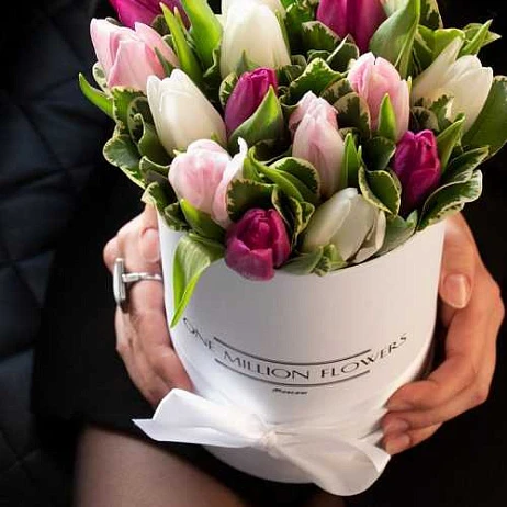 Коробка тюльпанов "Спринг Лайт" (От 5 шт.)