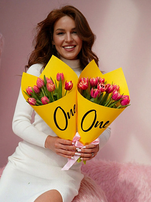Букет из 11 тюльпанов "Коламбус" by One